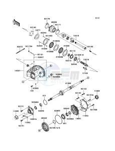 KFX700 KSV700A9F EU drawing Drive Shaft-Rear