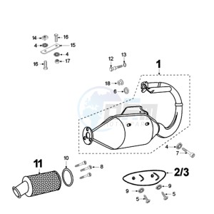 FIGHT X-TEAM LNDA BE drawing EXHAUST SYSTEM