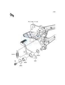 Z800_ABS ZR800BEF FR GB XX (EU ME A(FRICA) drawing Brake Pedal