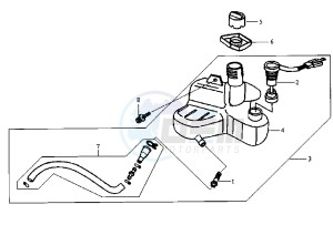 RED DEVIL - 50 cc drawing OIL TANK