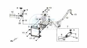 GTS 300i ABS drawing RADIATOR