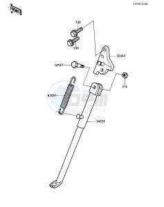 KX 500 A [KX500] (A2) [KX500] drawing STAND -- 84 A2- -