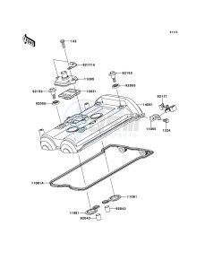 ER-6n ABS ER650D9F GB XX (EU ME A(FRICA) drawing Cylinder Head Cover