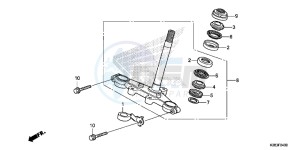 CRF125FE CRF125F Europe Direct - (ED) drawing STEERING STEM