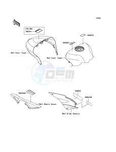 NINJA_ZX-6R ZX636C6F FR GB XX (EU ME A(FRICA) drawing Labels