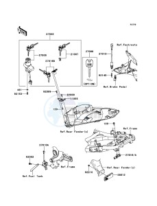 ER-6f ABS EX650DBF GB XX (EU ME A(FRICA) drawing Ignition Switch