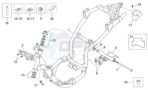 Mojito 50 Custom eng. Piaggio drawing Frame