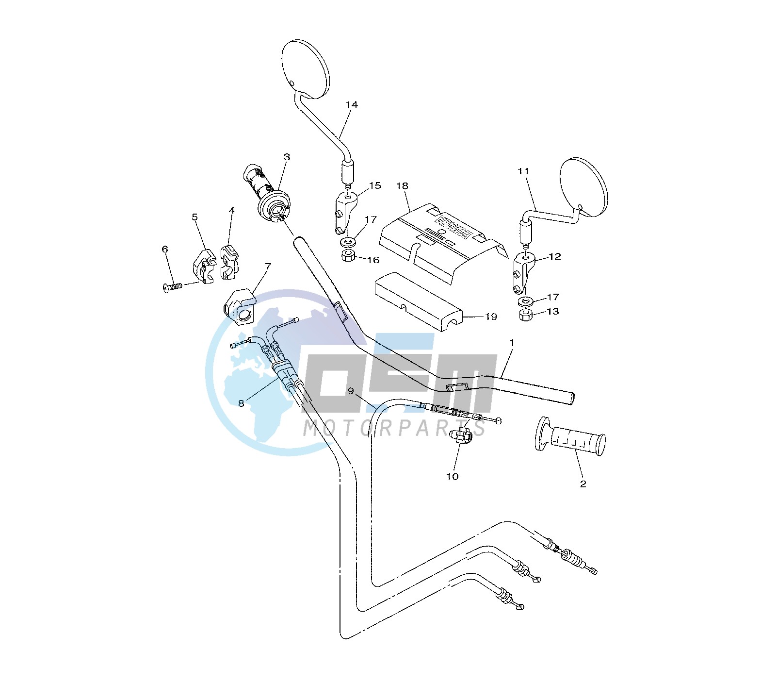 STEERING HANDLE AND CABLE