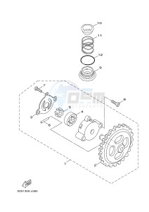 XC125R YW125 SKYLINER S (2PE2) drawing OIL PUMP