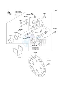 KVF 360 A [PRAIRIE 360 4X4] (A6F-A9F) A7F drawing FRONT BRAKE