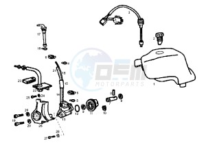 SENDA SM DRD EDITION BLACK - 50 cc drawing OIL PUMP