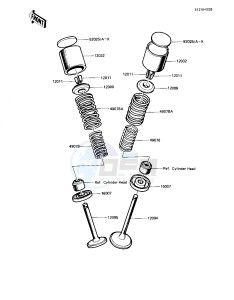 KZ 1100 L [LTD SHAFT] (L1) [LTD SHAFT] drawing VALVES