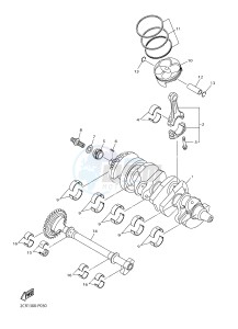 YZF-R1M 998 R1 (2KS1 2KS2) drawing CRANKSHAFT & PISTON