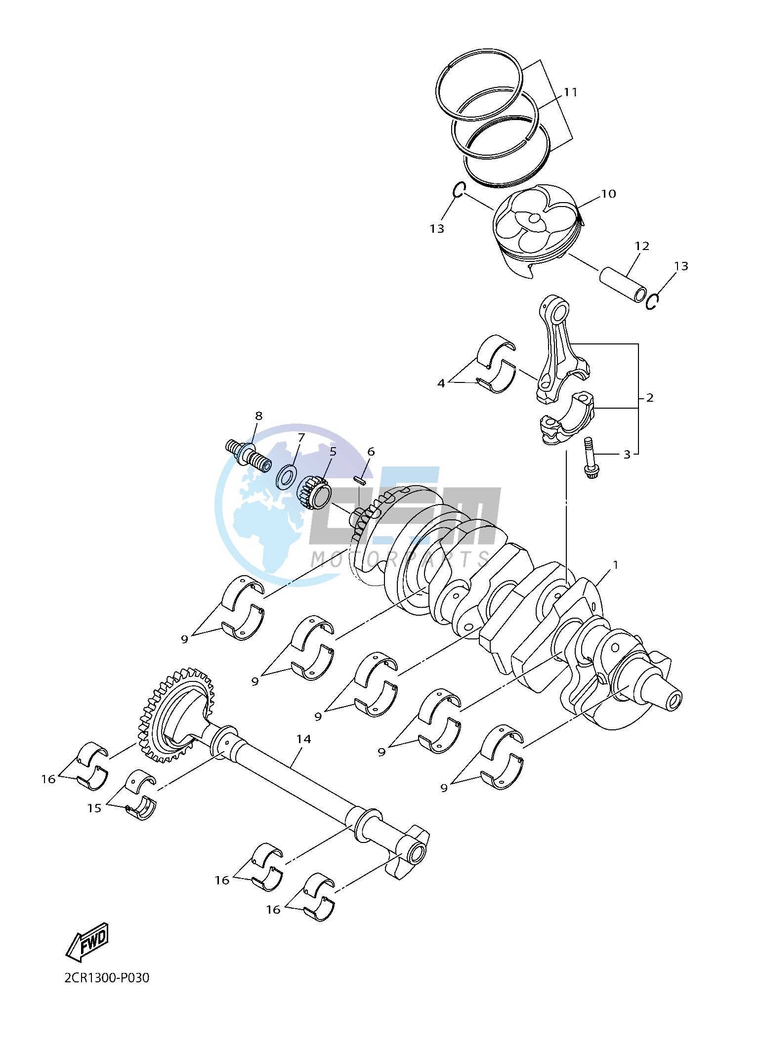 CRANKSHAFT & PISTON