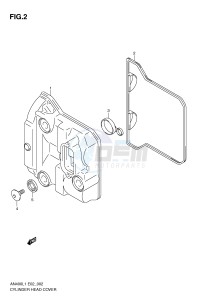 AN400 (E2) Burgman drawing CYLINDER HEAD COVER