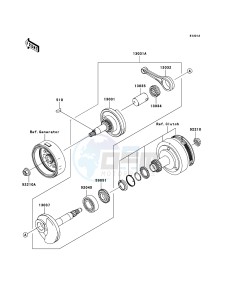 KLX110 KLX110-A4 EU drawing Crankshaft