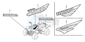 TRX400EX SPORTRAX 400 EX drawing MARK (TRX400EXX-2)