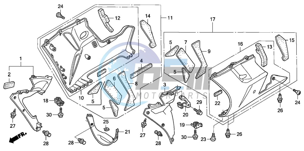 LOWER COWL (CBR1000RR4/5)