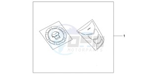 CBR600RR9 Europe Direct - (ED / MK) drawing TANKPAD / FUEL LID COVER