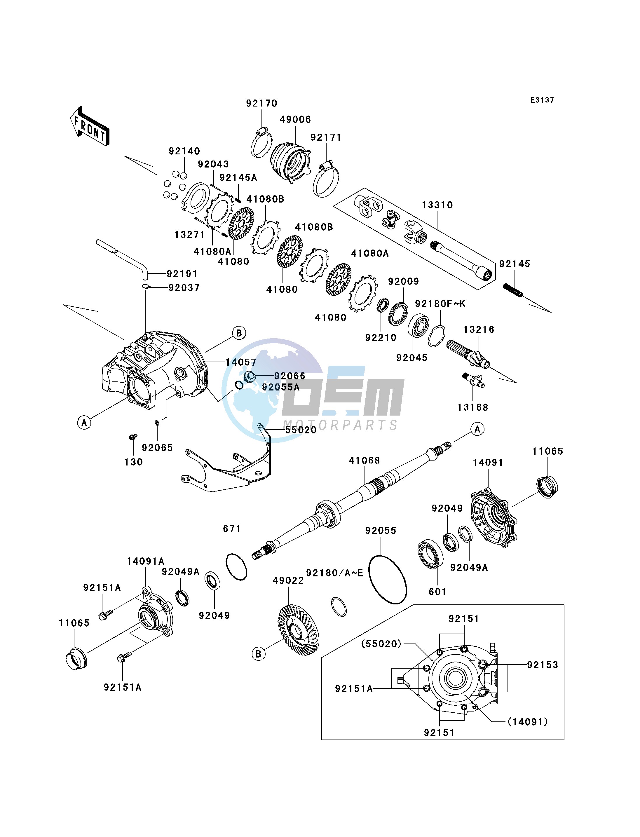 DRIVE SHAFT-REAR