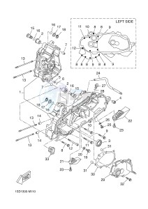 YP400R X-MAX 400 (1SD4 1SD4 1SD4) drawing CRANKCASE