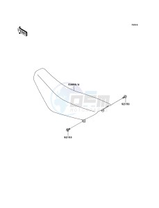 KX65 KX65ADF EU drawing Seat