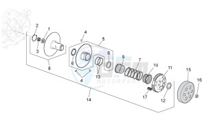 Sport City One 50 2t 2v e3 drawing Clutch