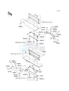 KAF 620 R [MULE 4010 TRANS4X4] (R9F-RAFA) RAF drawing REAR FENDER-- S- -