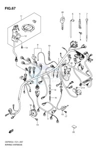 GSF650 (E21) Bandit drawing WIRING HARNESS (GSF650L1 E21)