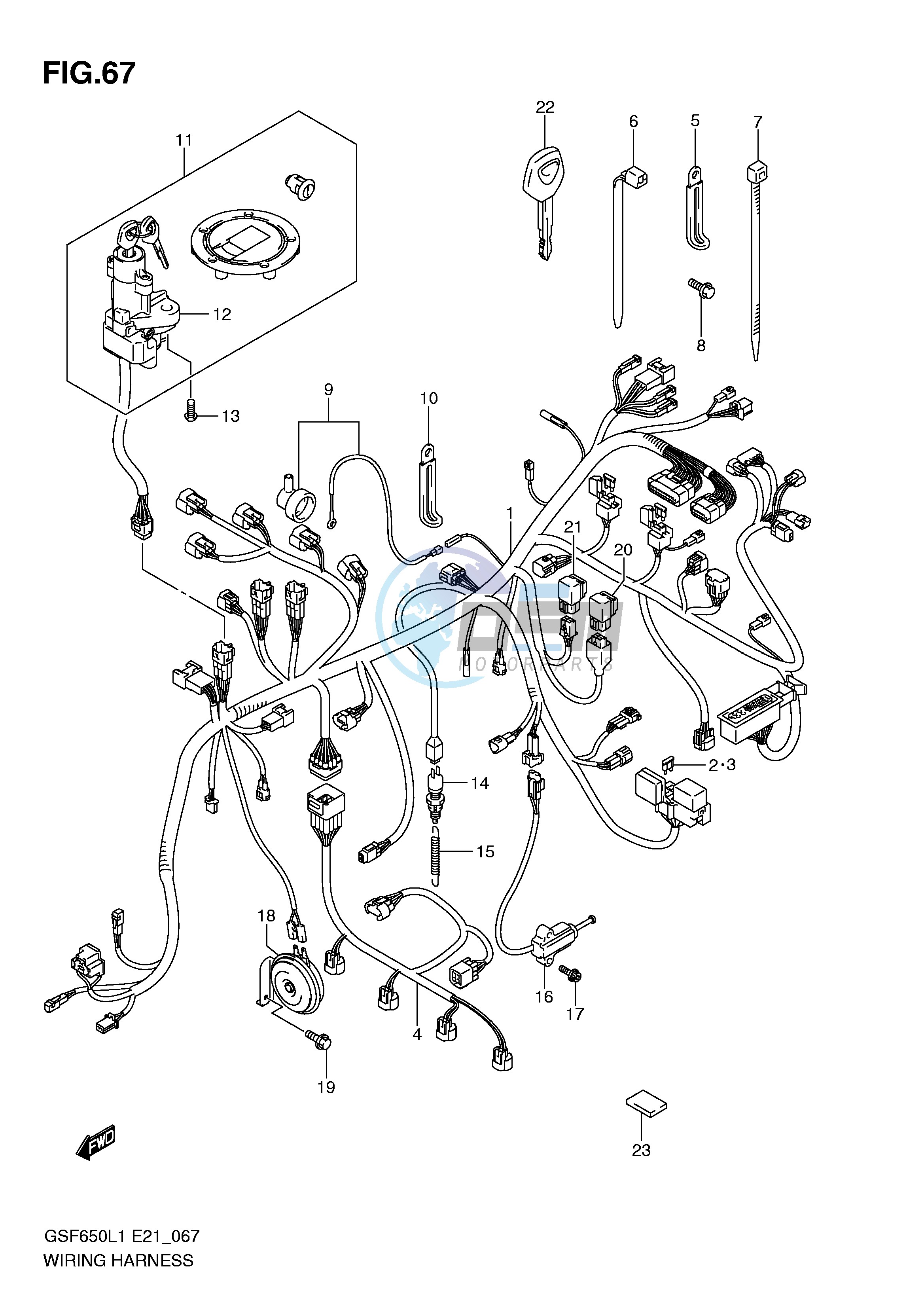 WIRING HARNESS (GSF650L1 E21)