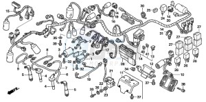 CB1300SA CB1300SUPERBOLD'OR drawing WIRE HARNESS/IGNITION COI L (CB1300S/SA)