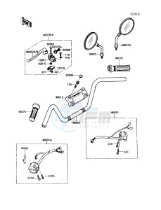 VN750 A [VULCAN 750] (A6-A9) [VULCAN 750] drawing HANDLEBAR