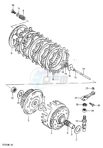 RM250 (Z-D) drawing CLUTCH