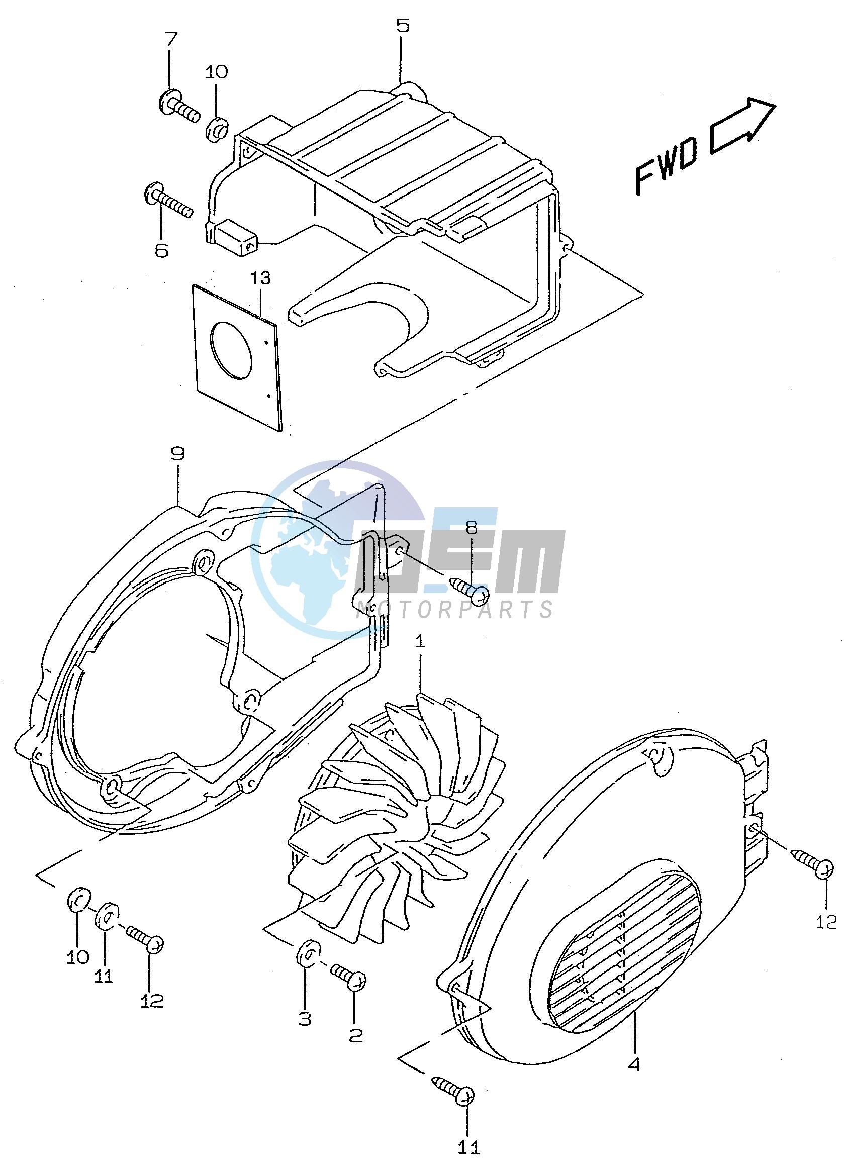 COOLING FAN (model AY50)