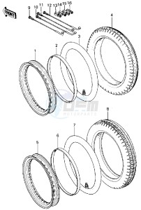 KZ 440 B (B1) drawing WHEELS_TIRES -- 80 B1- -