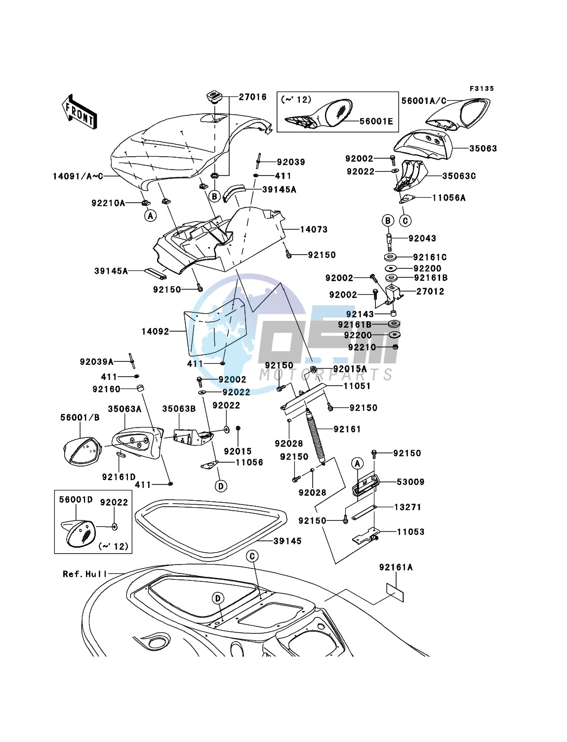 Hull Front Fittings