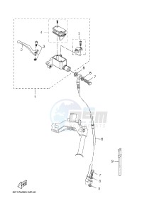 EW50N STUNT NAKED (3C7B) drawing FRONT MASTER CYLINDER