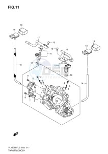 VL1500 BT drawing THROTTLE BODY