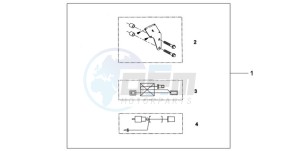 XL125VA EU / CMF - (EU / CMF) drawing HEATED GRIP ATT.