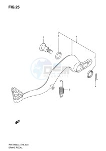 RM-Z450 EU drawing BRAKE PEDAL