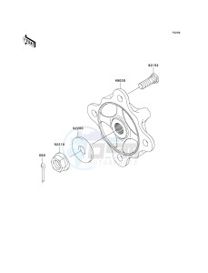 KRF 750 L [TERYX 750 FI 4X4 LE SPORT MONSTER ENERGY] (L9F-L9FA) L9FA drawing FRONT HUBS_BRAKES