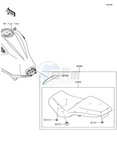 VERSYS-X 300 ABS KLE300CHF XX (EU ME A(FRICA) drawing Accessory(Low Seat)