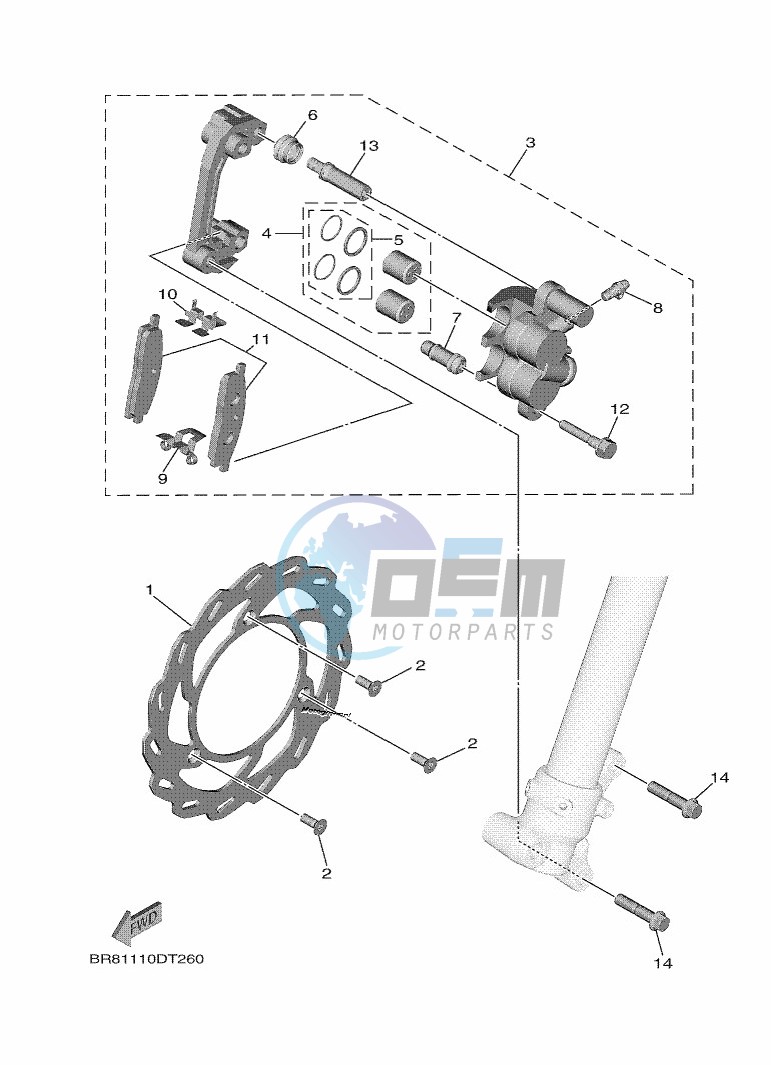 FRONT BRAKE CALIPER