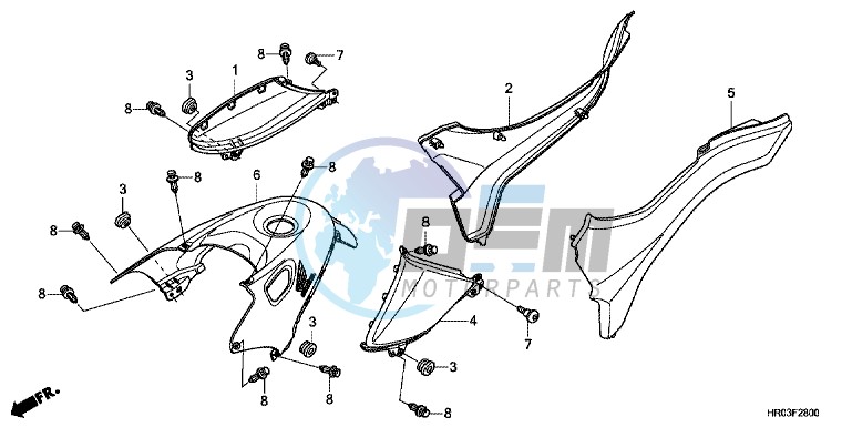 SIDE COVER/TANK COVER