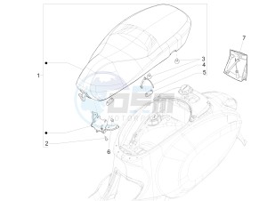 Sprint iGet 125 4T 3V ie ABS (APAC) drawing Saddle/seats