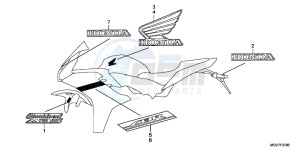 CBR600FAB CBR600F ABS E drawing MARK (1)