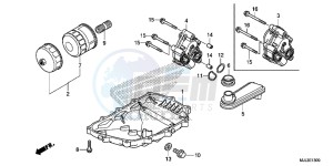 NC750XAE NC750XA Europe Direct - (ED) drawing OIL PAN/ OIL PUMP