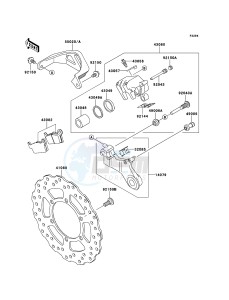 KLX250 KLX250S9F GB XX (EU ME A(FRICA) drawing Rear Brake