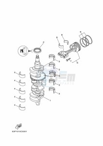 FL150AETX drawing CRANKSHAFT--PISTON