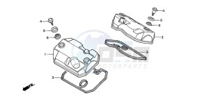 NTV650 drawing CYLINDER HEAD COVER